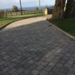 Angled drive way