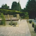 Fencing around decking edge