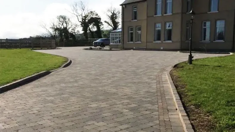 Large driveway