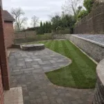 Paved path with different stones